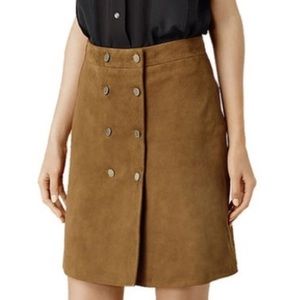 All Saints Suede Skirt